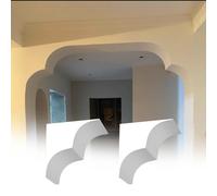 Decorative Arch Kit for Doorways, Waterproof Plaster Trim for Casement Windows, Corridors, and Balconies