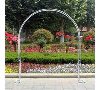 Decorative Arche for Wisteria Vine Flower Sturdy Rose Pergola Support Archway for Climbing Plants Outdoor Wedding Decoration, Litobnx, Blanc, 350 * 220cm