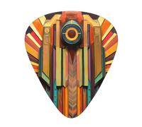 Decorative Art Guitar picks in thin, medium, and thick sizes, 12-piece set, suitable for electric guitar and various instruments