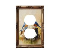Decorative Art Light Switch Covers,Birds Art,1 Gang Single Duplex Outlet Wall Plate Switchplate Electrical Faceplate