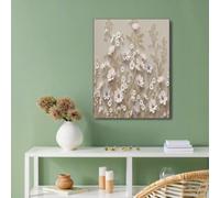 Decorative Art Wall Art Prints Room Decor, Unframed Canvas Posters, Y2K Funky Decoration, 3D Floral Prints Wall Decoration for Bedroom Living Room Bar Cafe, 16x20in