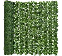 Decorative Artificial Ivy Leaf Green Hedge Roll 3m x 1m Privacy Hedging Wall Landscaping Garden Fence UV Fade Protected for Outdoor Decor (1 * 3M)