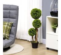 Decorative Artificial Plants Boxwood Ball Topiary Trees in Pot Fake Plants for Home Indoor Outdoor Decor