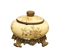 decorative ashtray, Anti Fly Ash Ashtrays with Pedestal, Desktop Cigarette Tray for Indoor or Outdoor Use, Coffee Table Decorative Ornament Gift(A)