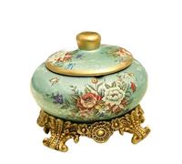 decorative ashtray, Anti Fly Ash Ashtrays with Pedestal, Desktop Cigarette Tray for Indoor or Outdoor Use, Coffee Table Decorative Ornament Gift(B)