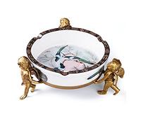 decorative ashtray, Luxury Cigar High-end Ceramic Ash Holder for Smokers, Exquisite Hand-Painted Painting Desktop Cigarette Smoking Tray