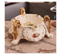 decorative ashtray, Luxury Exquisite Hand Painted Ceramic Anti Fly Ash Smoking Tray, Christmas Halloween Decorative Ornament Gift