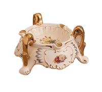 decorative ashtray, Vintage Ceramic Exquisite Hand Painted Living Room Office Cigar Cigarette Smoking Ash Tray Table Ornament Gift