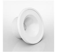 Decorative Auto Active Exhaust Ceiling Valve Round Air Vent Grille Circle Vents (100mm, White)