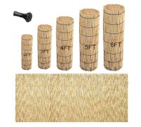 Decorative Bamboo Fencing Light - Russet Rolls for Garden Patio & Balcony - Outdoor Curtains (H1.53xL25m/H5xL82ft) - & Stylish