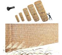 Decorative Bamboo Privacy Fencing Screen Panels for Outdoor Garden Balcony Backyard Patio - Natural Bamboo Fence 1.22x28m (4x91.8ft) - UV Resistant Easy Installation