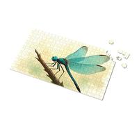 Decorative Bar Signs Blue Dragonfly On A Branch Picture Puzzle Funny Street Signs Man Cave Decorations(500PCS)