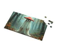 Decorative Bar Signs Ghostly Mushroom In The Misty Forest Picture Puzzle Funny Street Signs Man Cave Decorations(1000PCS)