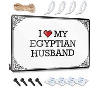 Decorative Bar Signs I Love My Egyptian Husband Tin Sign Decor For Man Cave Man Cave Decor And Accessories(20X30CM)