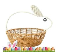 Decorative Basket | Cute Home Decoration - Decorative Faux Rattan Storage Basket - for Organizing Kitchen Pantry Children's Bedroom Fruits Vegetables
