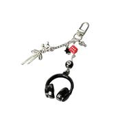 Decorative Beaded Earphone Holder Chain Multipurpose Lightweight Keyring Backpack Phone Jewelry Organizer Earphone Key Holder, フリーサイズ