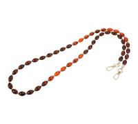 Decorative Beaded Purse Chain Strap Replacement for Bags 120cm | Plastic Bead Design, Metal Buckles and Lobster Clasp, for Purses, Wallets, Phones