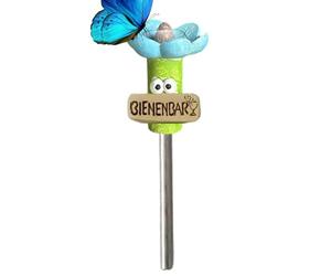 Decorative Bee Feeder - Colorful Resin Bee Watering Station Station For Butterflies | Butterfly Drinking Cups With Stake Base For Easy Placement | Perfect For Garden, Yard, Patio & Porch