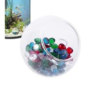 Decorative Betta Fish Cave - Shrimp Hiding Spot, Aquarium Ornament Shelter | Sleeping Nest for Crabs, Aquatic Pets, Peaceful Black Habitat for Tank Fish, Small Sea Creatures and Fry