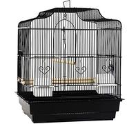 Decorative Bird Cage for Large Birds, Portable Iron Parrot Cage with Complete Accessories for Budgerigars and Pigeons