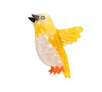 Decorative Bird Hair Clip Personalized Yellow Canary Design Acetate Material Safe & Textured Hair Accessory for Women Girls Gift