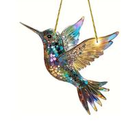 Decorative Bird Hanging Ornament Crystal Like 2D Flat Acrylic Pendant Charm For Car Rear Mirrored And Window Decors Gift Acrylic Window Decoration