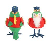 Decorative Birds, Christmas Birds Table Decorations Christmas Decor Cute Vivid Plush Xmas Fabric Birds Table Top Ornaments (Type 3)