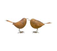 Decorative Birds, Cute Waterproof Rustic Iron, Modern Bird Statue Small Figurines, for Bedroom Entryway Office Outdoor Farmhouse Patio Pathway Birthday
