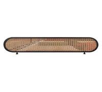 Decorative Black Partition Wall for Dining Room Restaurant Office BarStylish 23.6x11.8 in Divider Elegant Privacy Screen Low Barrier for Enhanced Space Management
