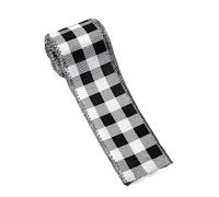 Decorative Black - Reinforced with Wire for Crafts DIY Projects, Fabric for Decorations | for Fireplace Banks Celebrations