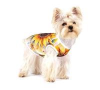 Decorative Bloom Art Premium Dog Tshirt - Soft 100% Cotton Ropa Para Perros, Perfect for Small to Medium Dogs, Stylish and Comfortable Shirts for Dogs L
