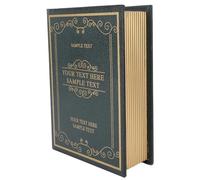 Decorative Book Box, Density Board Ornament Retro Books Box Fake Book Storage Faux Book Trinket for Photography Props
