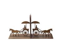 Decorative Bookends Book Ends Decorative - Antique old car and horse book stand for Home Office Desk Bookshelf Decoration
