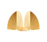 Decorative Bookends Metal Bookends Decorative - Heavy Duty Bookend Stopper - Office or Home Book Shelf Book Holder