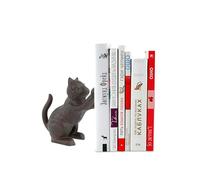 Decorative Bookends, Unique Cast Iron Animal Shape Book Ends to Hold Books Heavy Duty, for Home Library Office Shelf Decoration, Vintage Antique Home Decor (Cat)