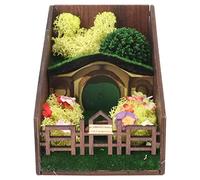 Decorative Bookends with Romantic Flower Petal Design, Cute Slip Book Stopper for Library Study Desk, Wood Bookshelf Organizer and Shelf Decoration