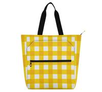 Decorative Books Totes Book Bag for Kids Adults, Valentine Plaids Checkered Safari Waterproof Library Book Bag Shoulder Bag with Zipper for School Shopping Travel Rainbow bolsos para guardar