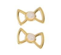 Decorative Bowknot Earring Fasteners Secure Hold Copper Construction Lasting Shines Elegant Ear Stabilizer Tie Earring