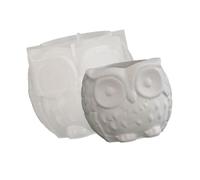 Decorative Bowl Jewelry Storage Artistic Silicone Owl Mold for Creating Succulent Plant Planter Owl Shaped Concrete Cement with Bottle Lid