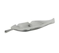 Decorative Bowl Leaf AMRUS Metal Silver