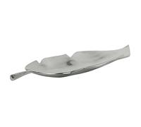 Decorative Bowl Leaf AMRUS Metal Silver