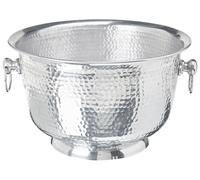 Beliani Decorative Bowl Pompeii Metal Silver