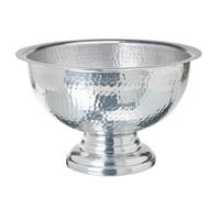 Beliani Decorative Bowl Tiwanaku Metal Silver