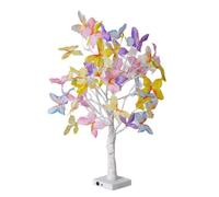 Decorative Branch Lamp 24 LEDs 60cm USB Battery Powered with Butterfly Accents for Entry Table Celebration Decor Butterfly Branch Lamp Lighted Tree Indoor Centerpiece Decor Usb Battery Wedding Display