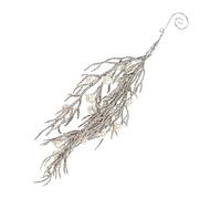 Decorative Branches for Christmas Trees - Artificial Decoration of Cypress Leaf Shiny with Pearls - Christmas Tree Decorations, for Parties, Birthdays, Offices, Home Doors Walls, Fireplaces, Stairs R