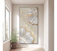 Decorative Breaker Box Cover Wall Mounted Electric Meter Box Crystal Film Art Electrical Panel Cover Hidden with Aluminum Alloy Frame for Living Room Decor(Style-g,20"*39"/50 * 100cm)