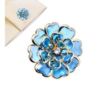 Decorative Button Sleeves, Decorative Flower-Shaped DIY Button Embellishments Made of Metal, Shirt Jacket Cover Embellishments for Women, Grandma, Mother, Daughter, Siehe Beschreibung, Metal, See