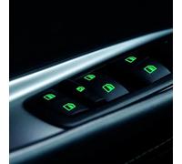 Decorative Buttons Universal Luminous Car Window Button Sticker Fluorescent Night Decals Elevator Switch Interior Auto Accessories