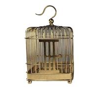 Decorative Cage Square brass ribbon top hook for hanging grasshopper cage
