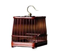 Decorative Cage Square grasshopper cage redwood desktop decoration chinese style